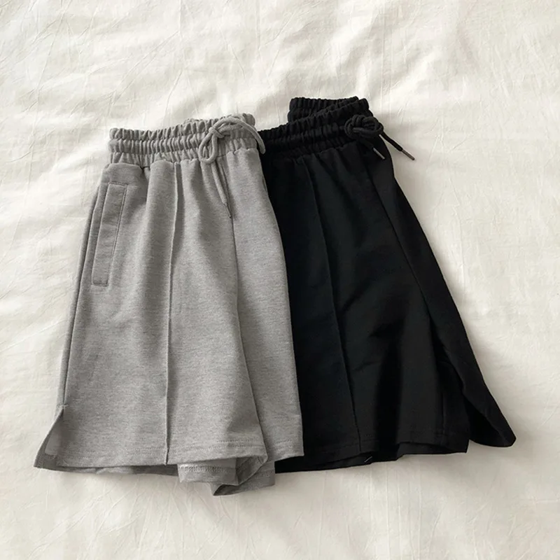 High-quality Sports Casual Pants Women 2023 Summer Five Points Loose Wide Leg High Waisted Shorts Hot Pants Biker Shorts Women