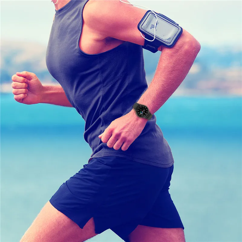 Ремешок силиконовый для наручных часов браслет смарт-часов Samsung Watch 5 Pro 4 44 мм 40 Galaxy