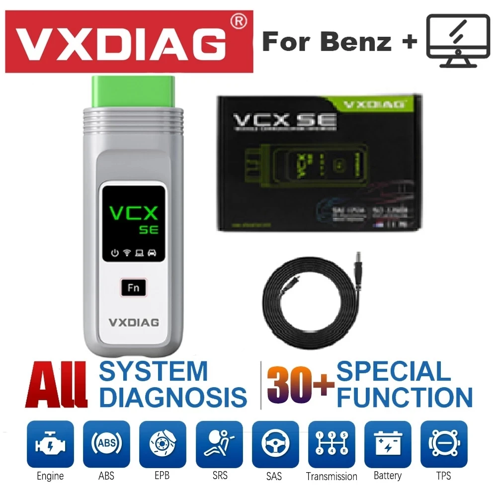 

VXDIAG VCX SE для Benz C6 OBD2 сканер для диагностики Mercedes Star OBD2 автомобильный диагностический инструмент DPF ABS SRS EPB для benz
