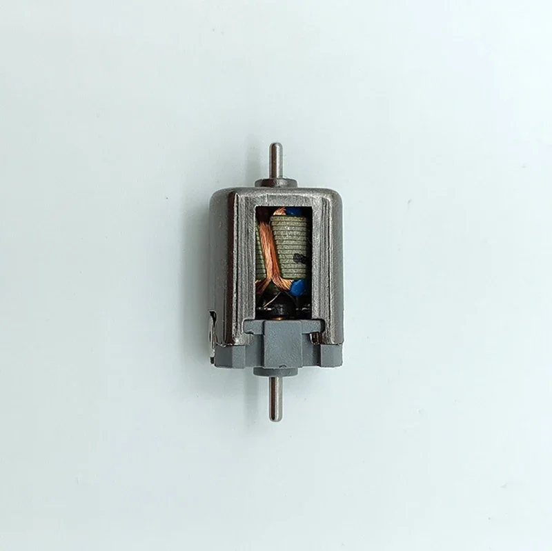 Фото Миниатюрный высокоскоростной электродвигатель 010 DC 15 мм для DIY RC HO слот-каров, железнодорожных моделей, 6В 9В 12В, 21000 об/мин, двойной вал 1,5 мм №5