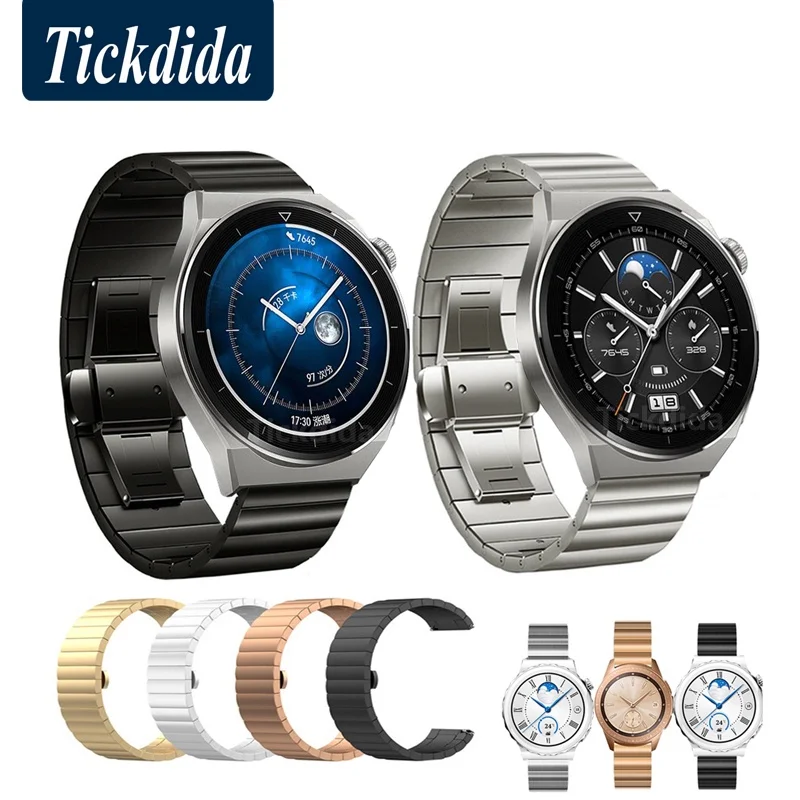 Metal Strap for Huawei Watch GT 3 Pro 46mm GT 2e Runner Watchband 20mm 22mm Galaxy Watch 4