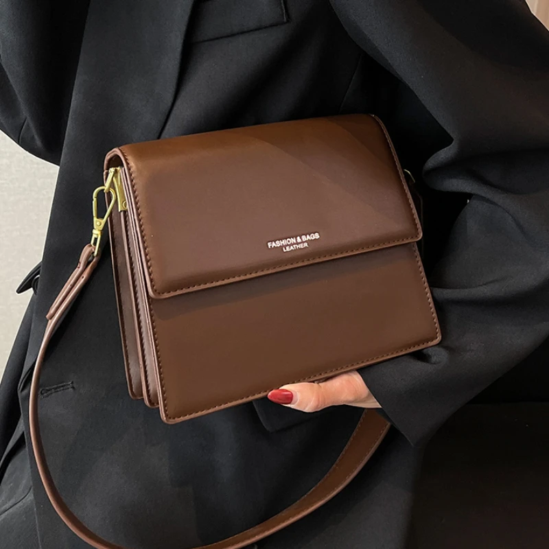 

2022 зимние дизайнерские женские сумки, винтажные двухслойные сумки через плечо из искусственной кожи, женские сумки-тоуты, сумка для покупок