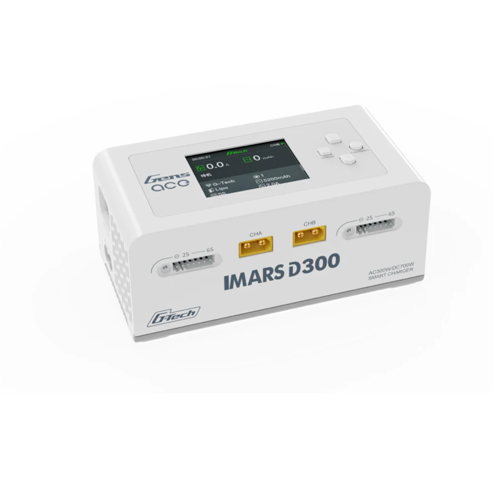 Gens ACE IMARS D300 Литиевая батарея High Power Smart Balance Charger для LiPo Li-ion LiFe NiMH NiCd батареи