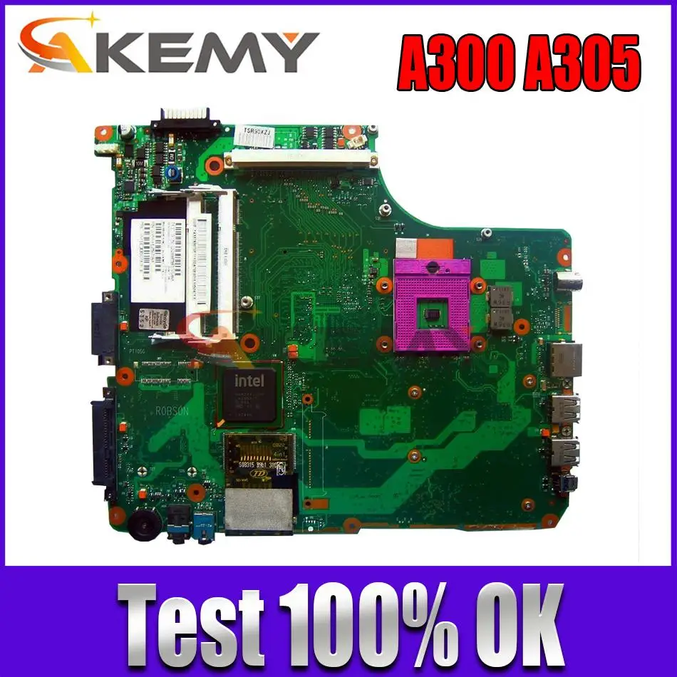 

6050A2169401-MB-A02 V000125000 For Toshiba Satellite A300 A305 Laptop Motherboard INTEL GM965 DDR2 100% fully test