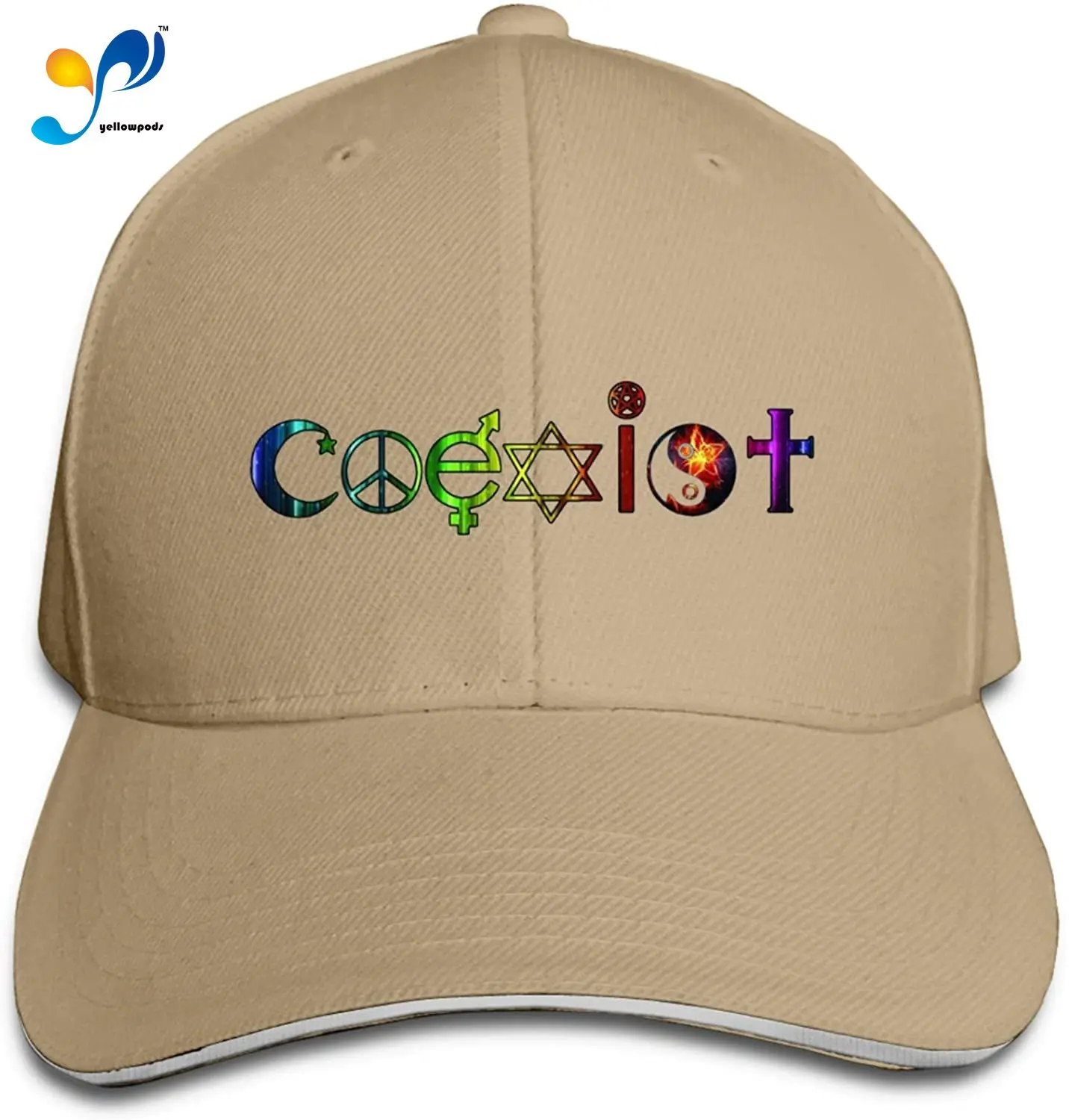 

Rainbow Coexist（2） Unisex Sandwich Baseball Cap