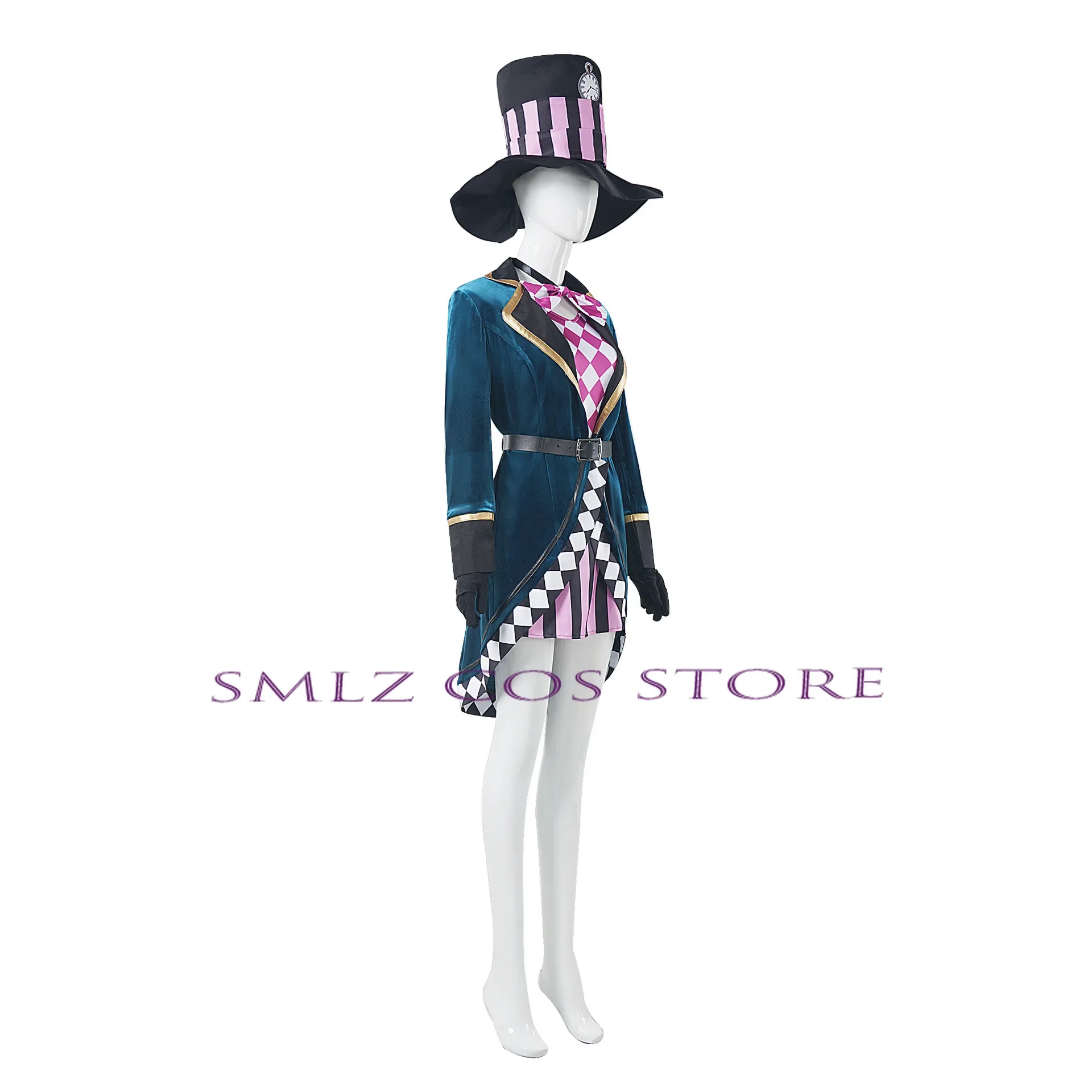 Необычное платье для косплея Hatter взрослых женщин костюм Мисс Безумной Алисы