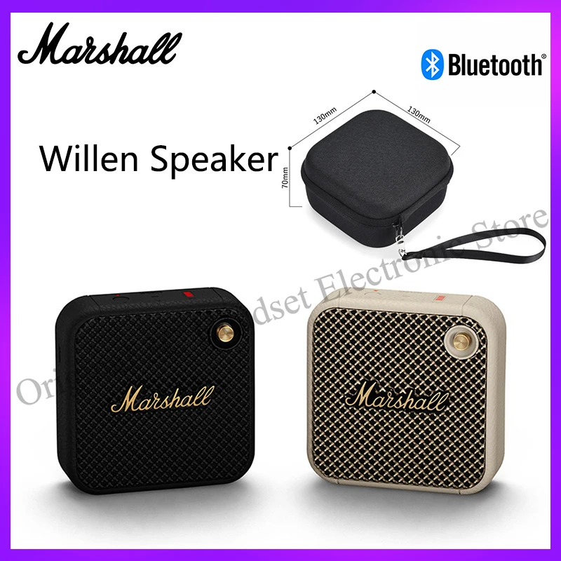 

Original Marshall Willen Portable Bluetooth Wireless Speakers Bass Outdoor Sports Mini Speaker Waterproof IP67 Speaker Free Case