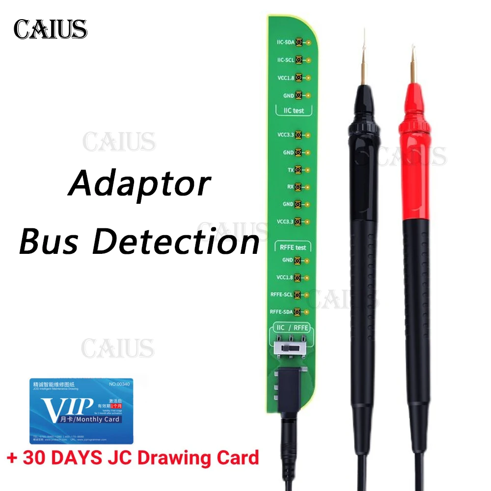 

Новый адаптер для обнаружения шины JCID, используемый с чертежом V1SE/V1S PRO JC для быстрой диагностики света, точка отказа сигнала