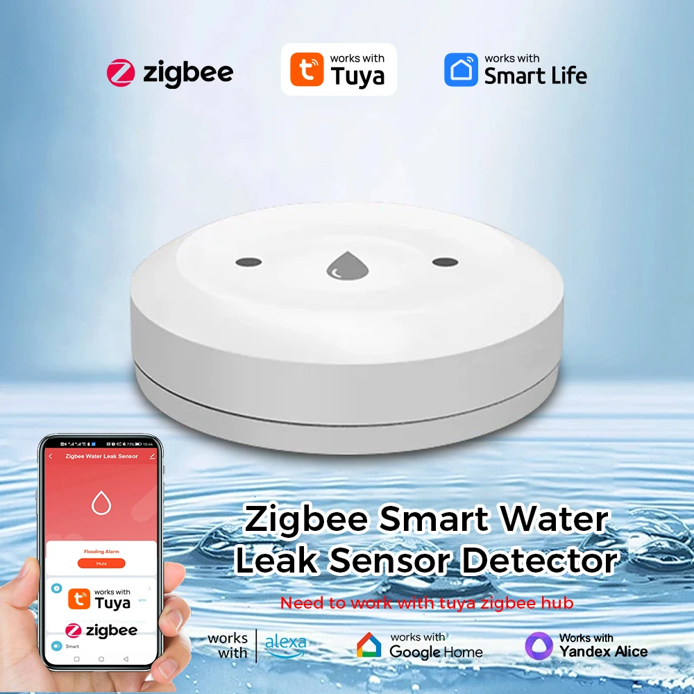 

ONENUO Tuya ZigBee Детектор протечек воды 898EZ