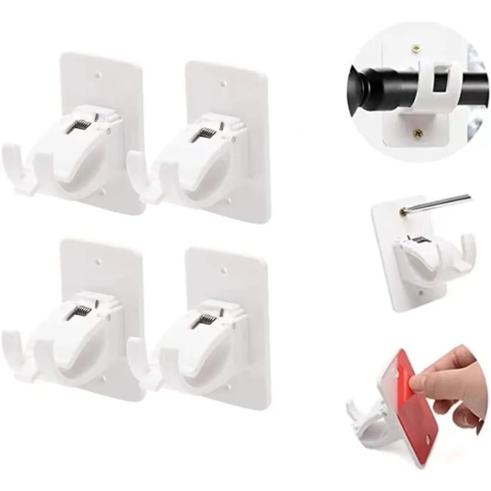 4 шт. бытовой фиксированный зажим подвесной крючок держатель крючки без