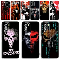 marvel superheroe punisher phone case for xiaomi redmi note 11 10s 10 9t 9s 9 8t 8 7 pro plus max 5g silicone tpu cover