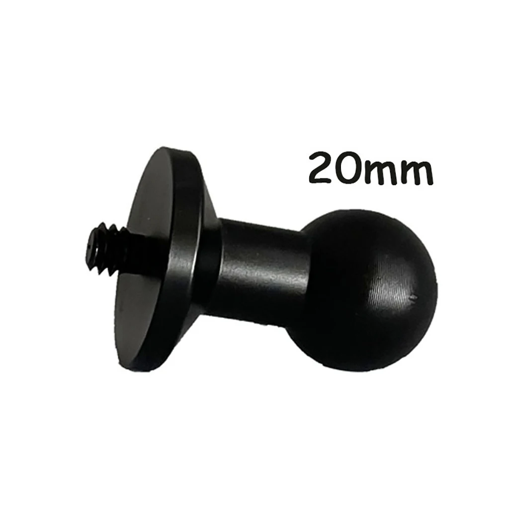 13/15/17/20mm Ball Head Converter to 1/4 Screw for Car Monitor Pad GPS Cellphone Mount Base Gopro |