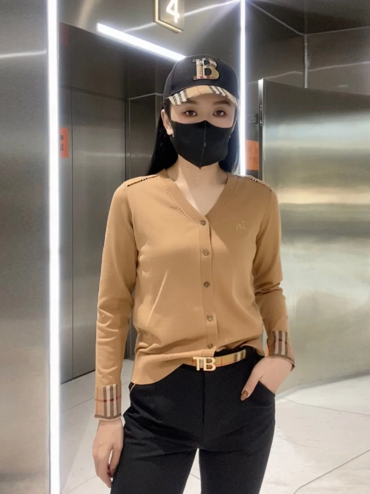 Ozhouzhan осенне-зимний новый облегающий топ женская одежда свитер повседневный