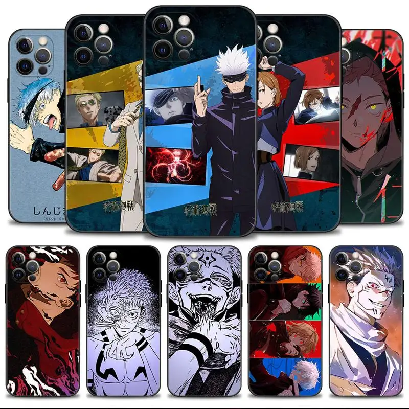 

Phone Case For Apple iPhone 14 13 12 11 Pro Max 13 12 Mini XS Max XR X 7 8 6 6S Plus Cover Anime Jujutsu Kaisen Ryomen Sukuna