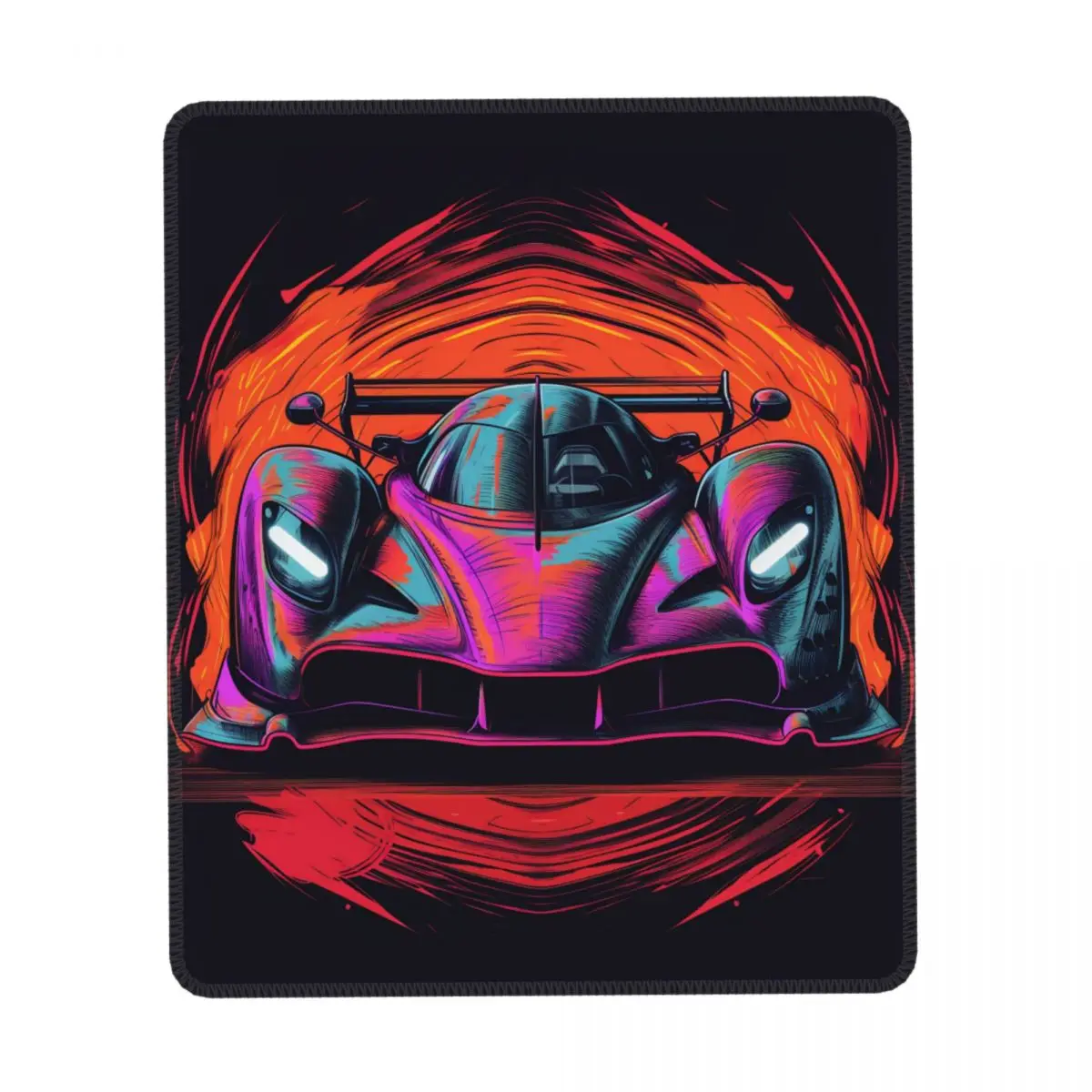 

Dazzling Sports Car Vertical Print Mouse Pad Vintage Vibrant Tones Table Rubber Mousepad Vintage Anti-Slip Kawaii Mouse Pads