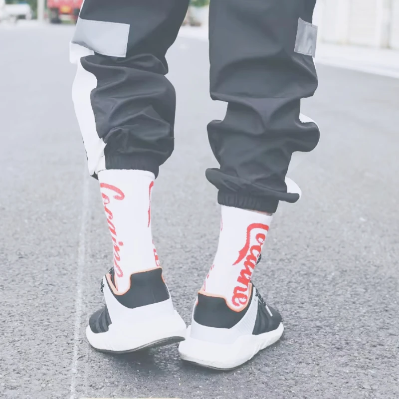 Летние длинные мужские уличные носки в стиле хип-хоп Европе и Америке с дикой
