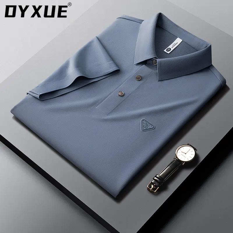 

Мужская рубашка-поло с коротким рукавом, однотонная