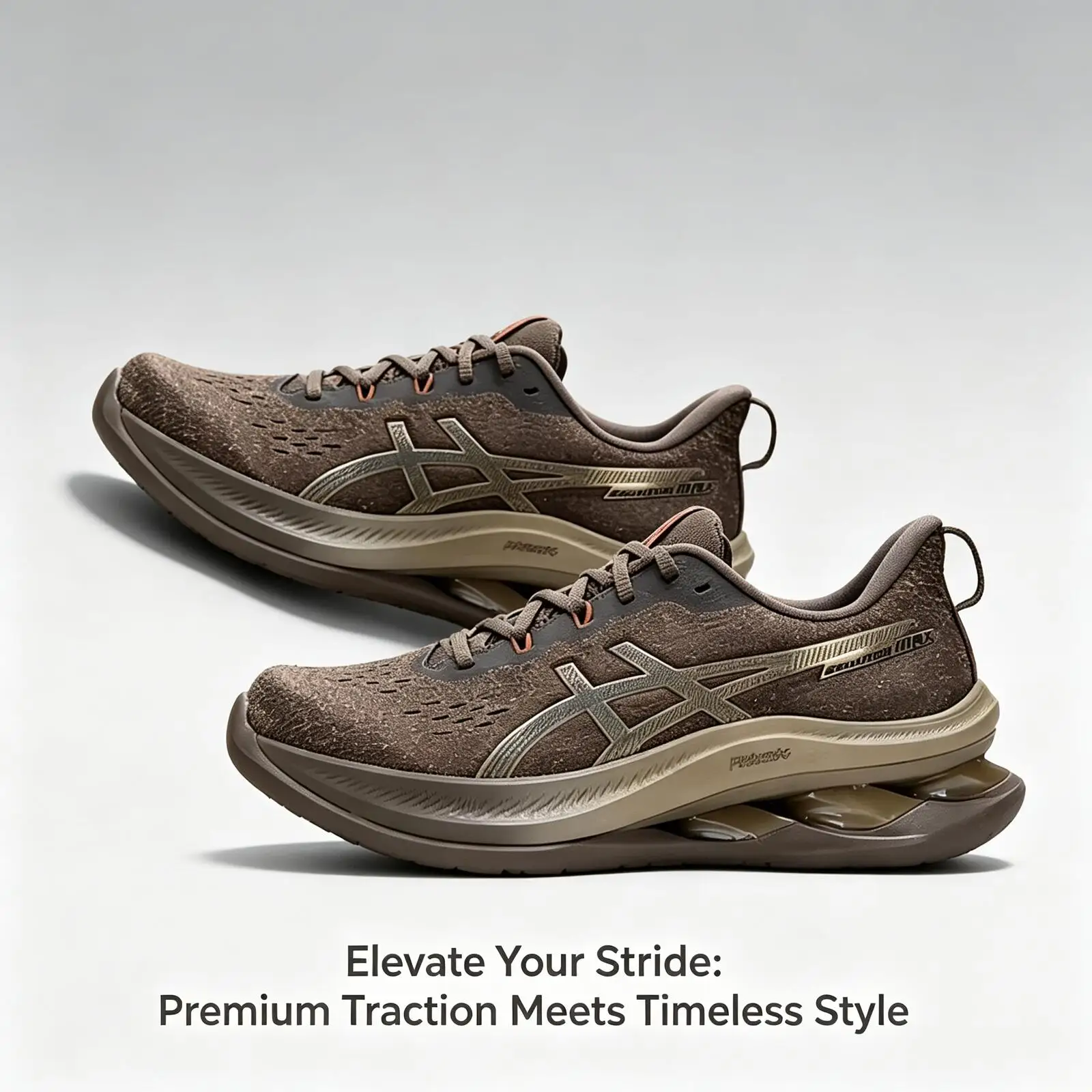 Мужские кроссовки для бега Hot Asics Gel-Kinsei Max коричневого цвета с низким верхом: удобные, универсальные, прочные и отзывчивые 1011C204-250 (art.: 3920db97fb3be) - 3920db97fb3be