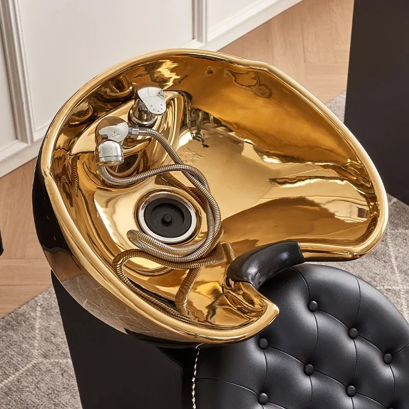 Роскошный салон красоты массажное кресло для мытья волос спа-шампунь раковина