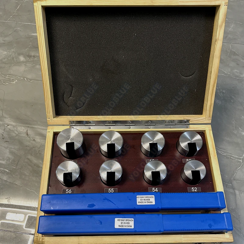 

№90 Hss16 Pcs Groove Keyway Broaches Set Bushing Shim Set Metric System HSS Keyway Tool Knife for CNC Machine