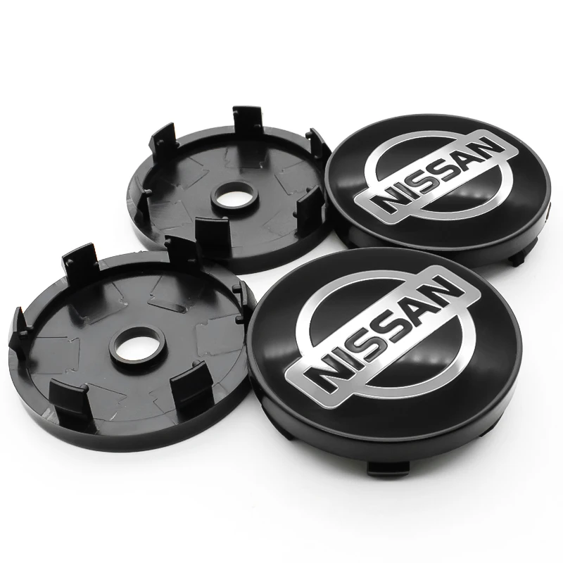 

4pcs 56mm/60mm Car Wheel Center Hub Caps Badge Cover Stickers For Nissan Nismo Tiida Teana Skyline X-Trail Almera Qashqai