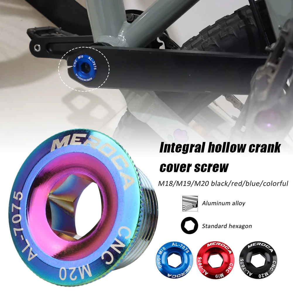 MTB велосипед Алюминиевый сплав коленчатый винт рычаг M18/M19/M20 крышка шатун для SHIMANO