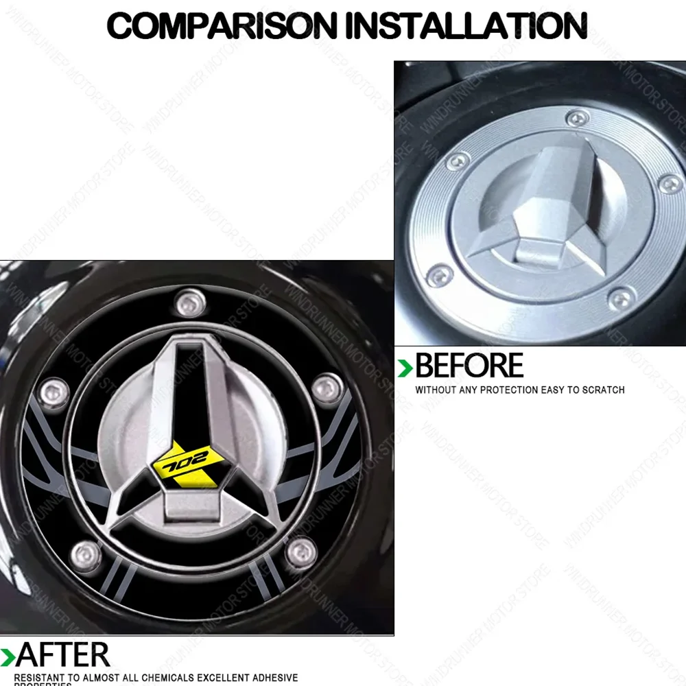 Для TRK 702X TRK702X аксессуары для мотоциклов водостойкая защитная наклейка на бак 3D из