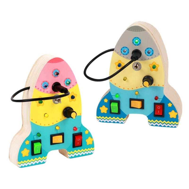 

Toddlers Board Game Plug Socket Light Skill Learning Gift Sensory Toy Set