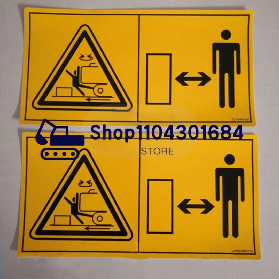 Наклейка на противовес экскаватора для Komatsu Hitachi Kobelco Doosan Kubota маленькая