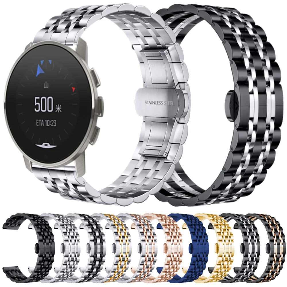 

Stainless Steel Strap For SUUNTO 9 5 PEAK Bands Bracelet For SUUNTO 3 Band Replacement Wristband Accessorie Metal Watchband Belt