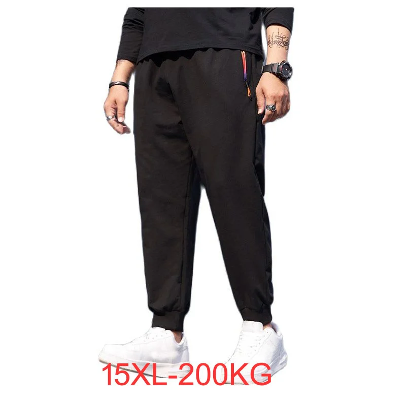 

size Plus 15XL 200KG High quality spring summer men sweatpants large sports pants oversize pants 180KG 58 60 66 68 70