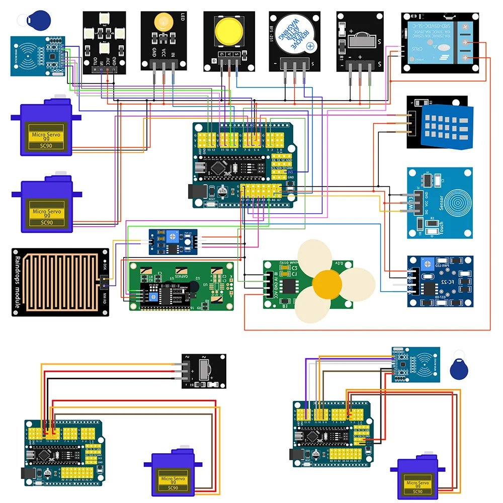 Комплект умного дома Tscinbuny для Arduino полный комплект автоматизации проект