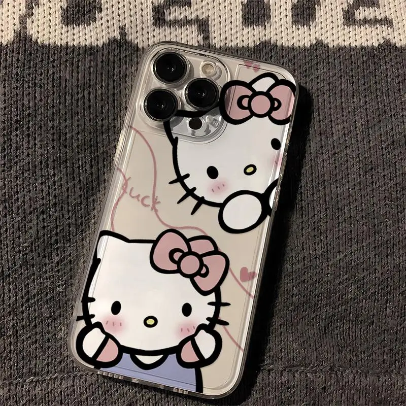 Чехол для телефона Sanrio Ins Hello Kitty Xiaomi Redmi Note 13 Pro 5G 12 4G 12S 13C 12C 10C 11 10 10S 11S 9S 9 8 A2 A1 Plus A3 Y2k