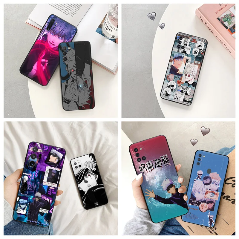 

Soft Phone Cases For Samsung A24 M54 M30S M21 M11 M31 M13 M51 M32 M12 M62 M22 M52 M23 M33 M53 Gojo Satoru Jujutsu Kaisen Cover