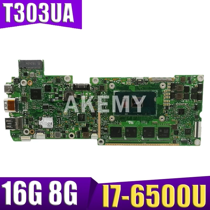 

Материнская плата Akemy T303UA I7-6500 для ноутбука, 8 ГБ/16 ГБ