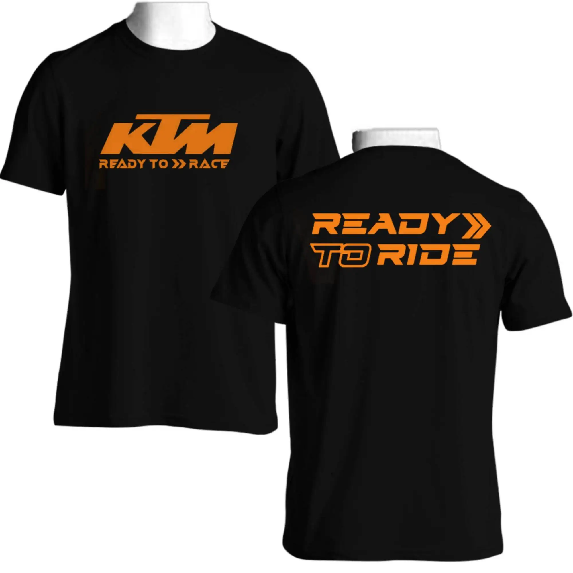 Фото Футболка KTM READY TO RACE, футболка с короткими рукавами для взрослых, летняя повседневная футболка из чистого хлопка №3