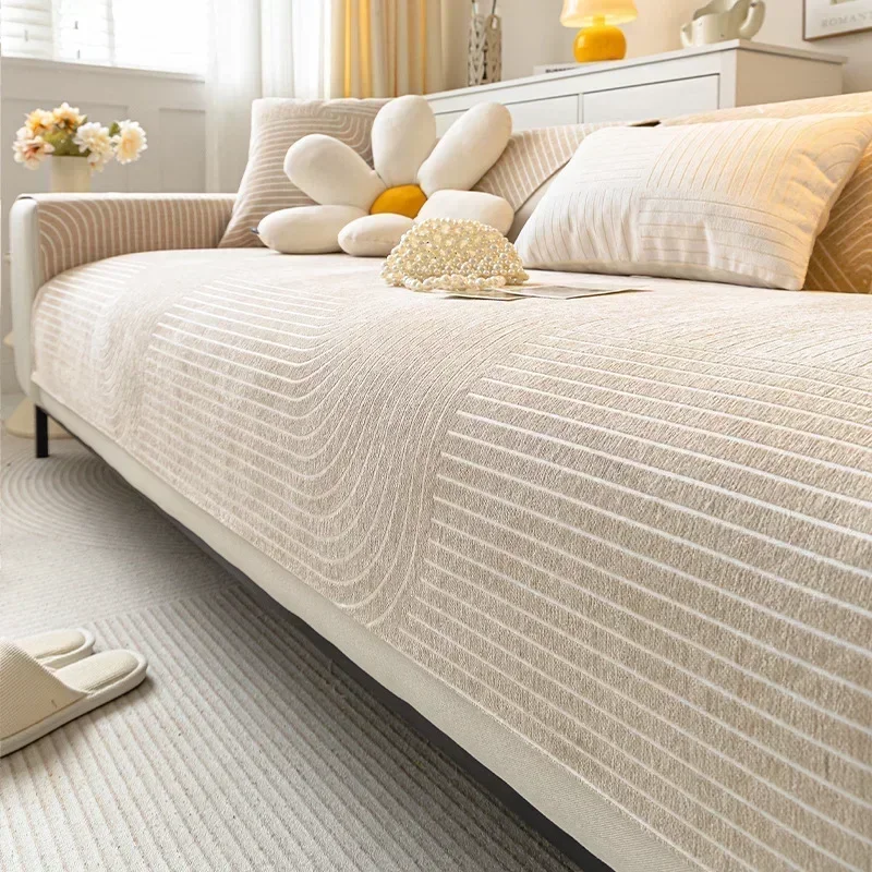 Скандинавская синяя полосатая диванная подушка для гостиной