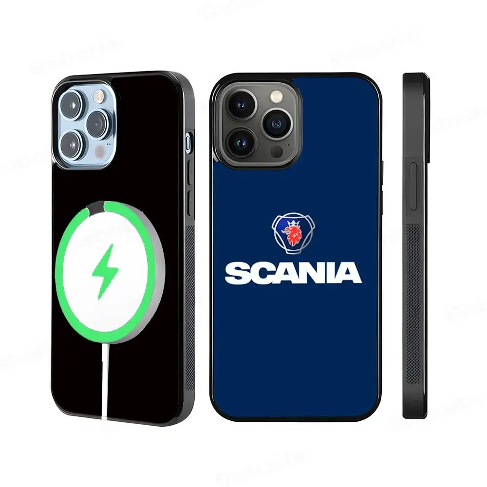 Фото Чехол S-Scanias-S с логотипом для MagSafe для iPhone 17, 16 Pro Max, 15, 14 Plus, 13, 12, 11, с поддержкой беспроводной зарядки №2