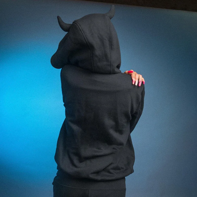 Осенняя Повседневная Толстовка тёмная толстовка с капюшоном куртка длинным