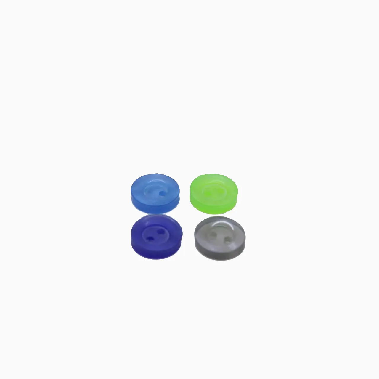 

100 pcs 11mm 2-hole blue/grey/green shirts buttons