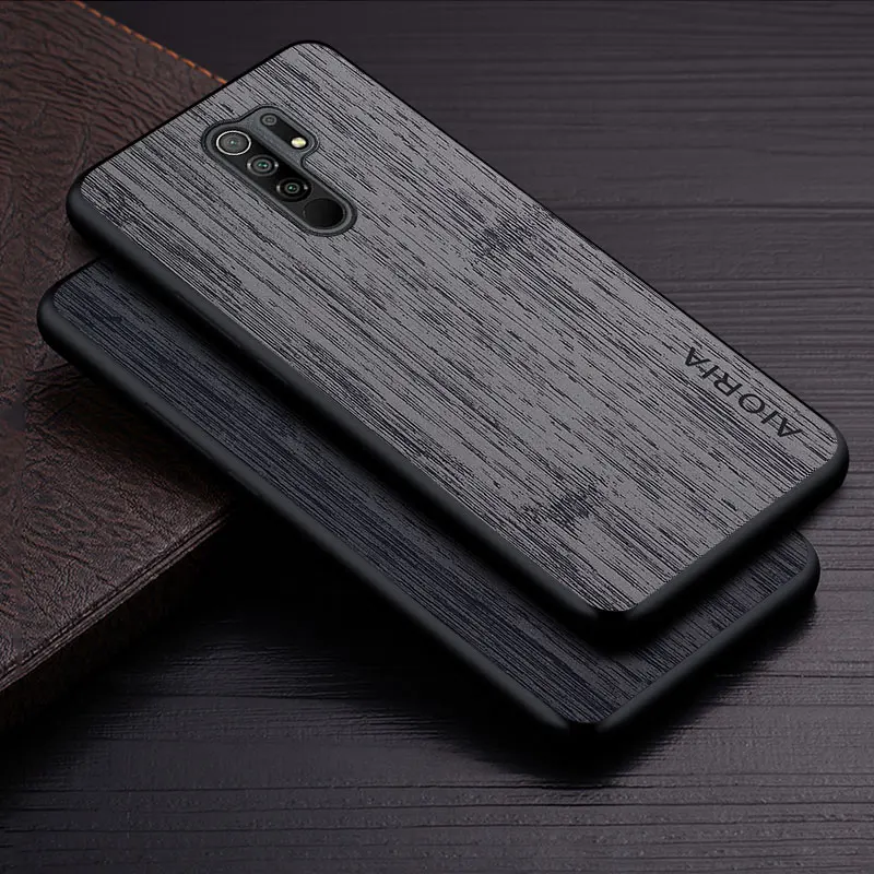 

Кожаный чехол для Xiaomi Redmi 9 9A 9T 9C, с рисунком бамбукового дерева