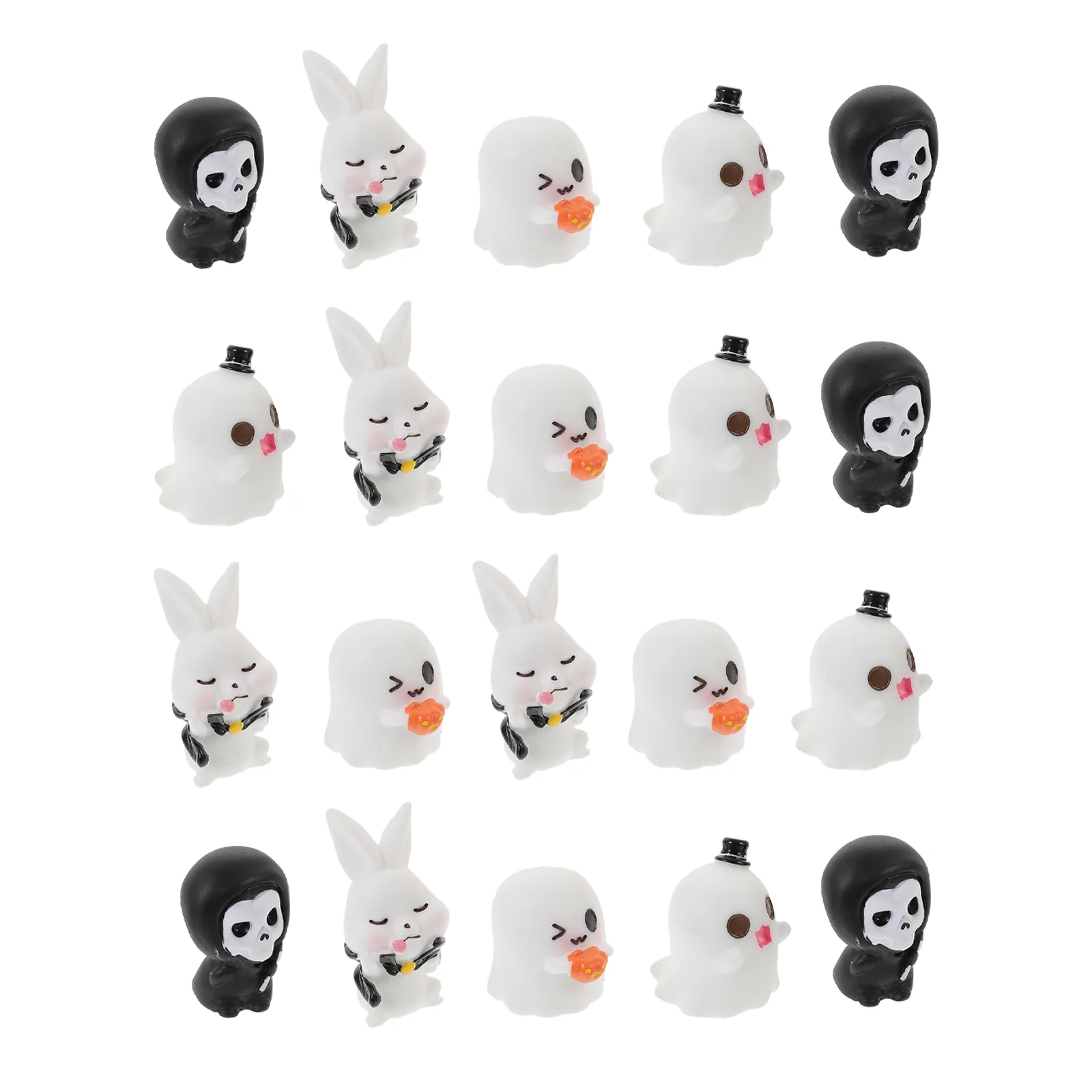 

20 Pcs Decor Party Prop Home Decoration Accessories Halloween Miniature Landscape Ornaments Resin Miniatures