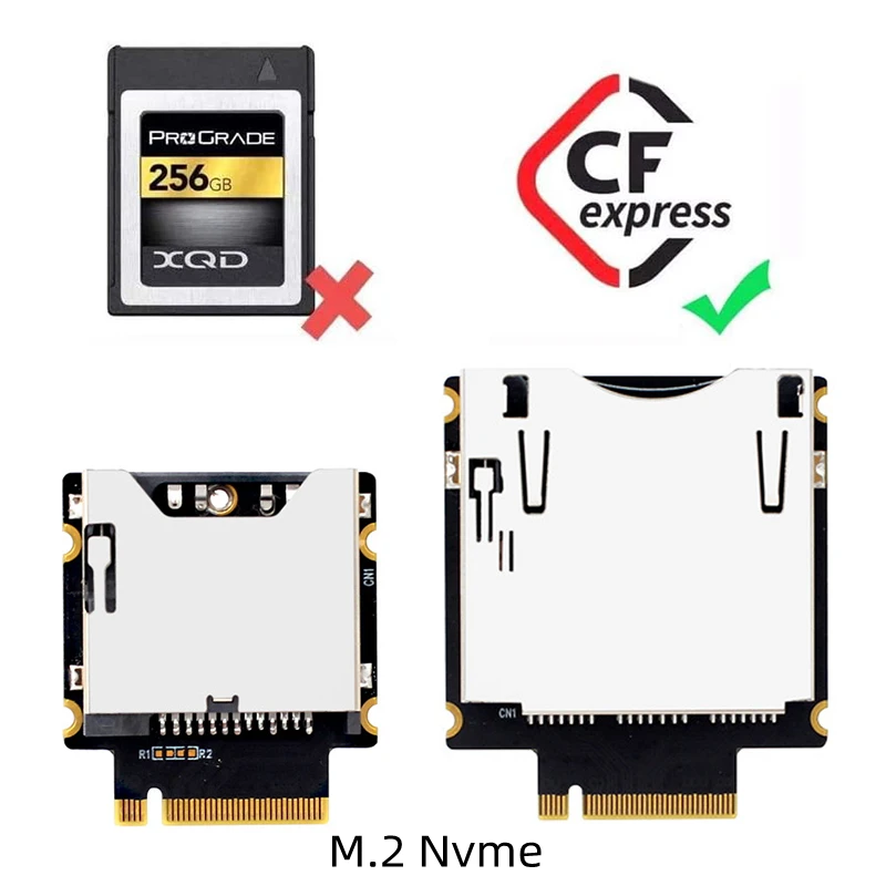 Nku NVME M.2 PCIE 4 0 3 к CFexpress Type-A/Type-B карта Solt высокоскоростной M ключ SSD Плата расширения