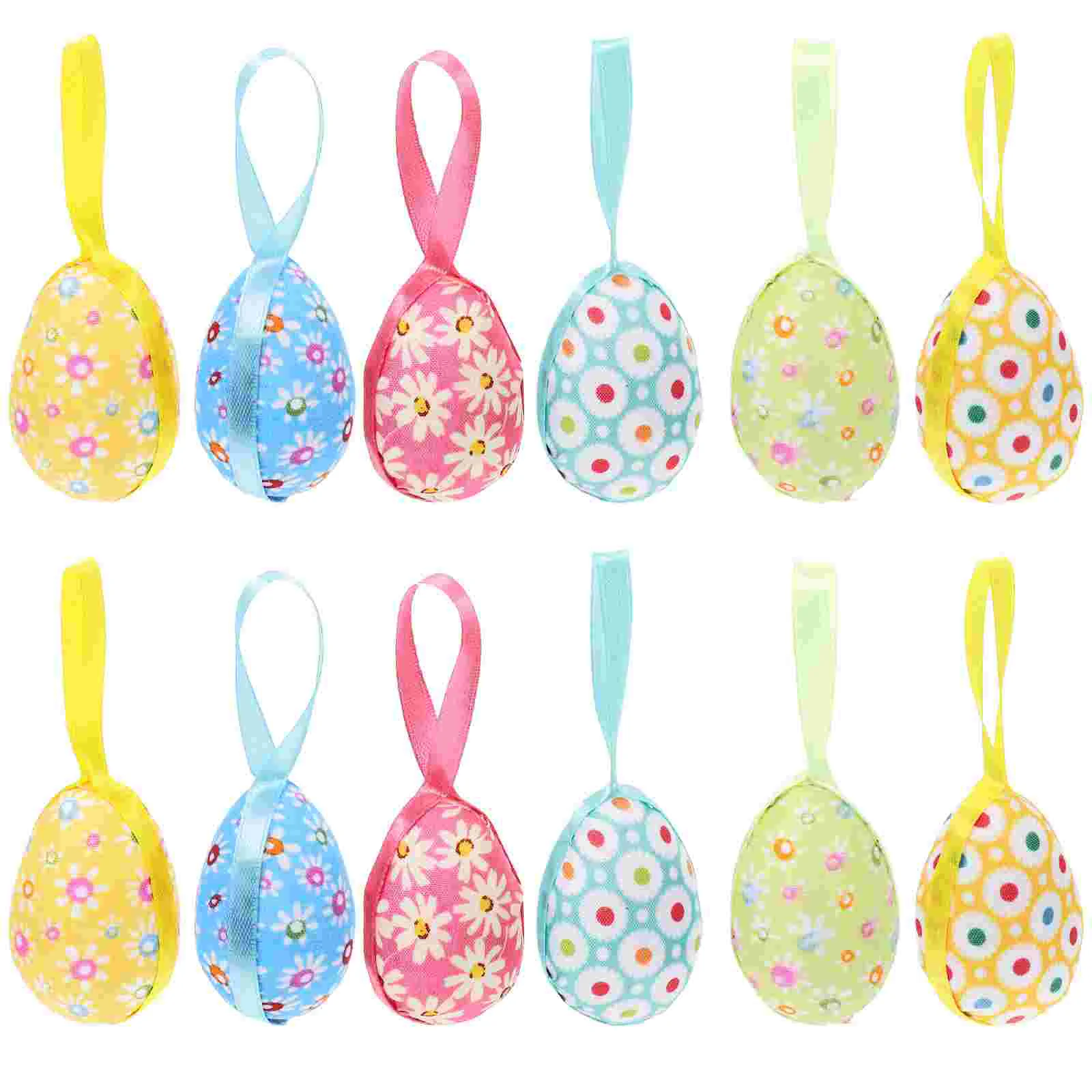 

12pcs Easter Kids DIY Eggs Festival Colorful Hanging Eggs Simulation Eggs Crafts