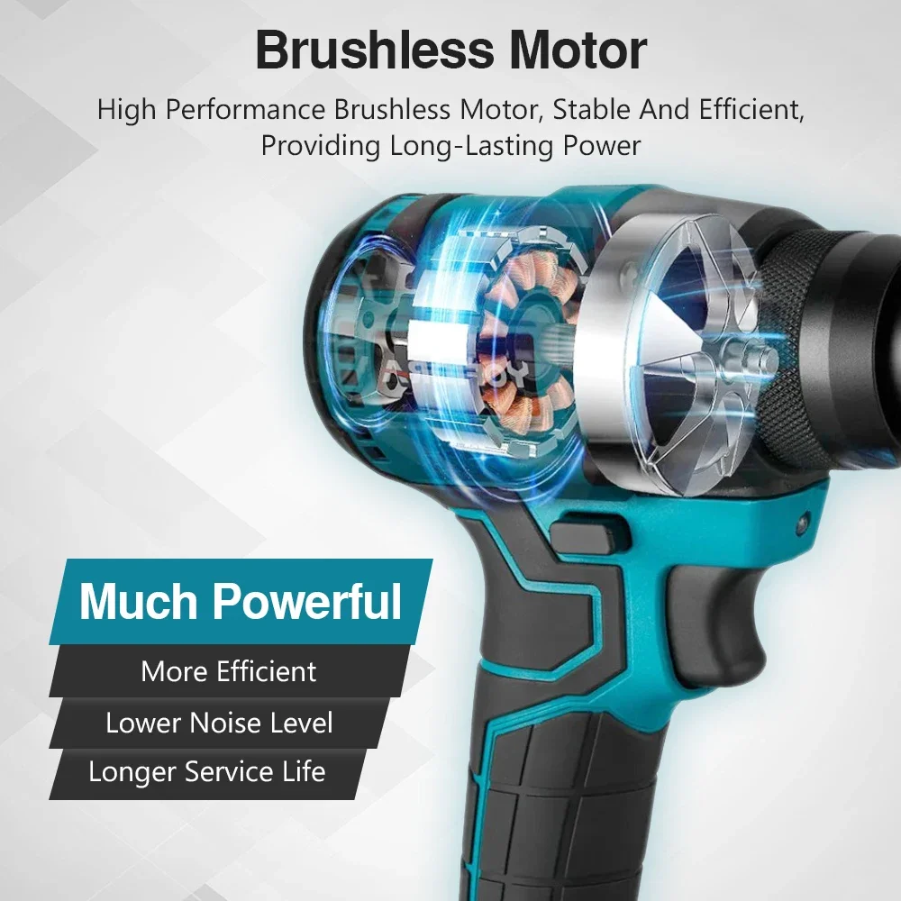 Бесщеточный электрический пистолет для заклепок 2 4-5 мм Аккумуляторный и гаек