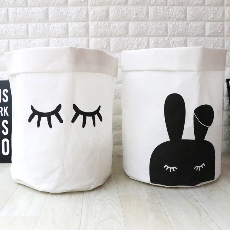 

Cartoon Design Dirty Laundry Basket Waterproof Clothes Storage Basket Foot Kids Toys Storage Storage Waste Bin Organizer Clean