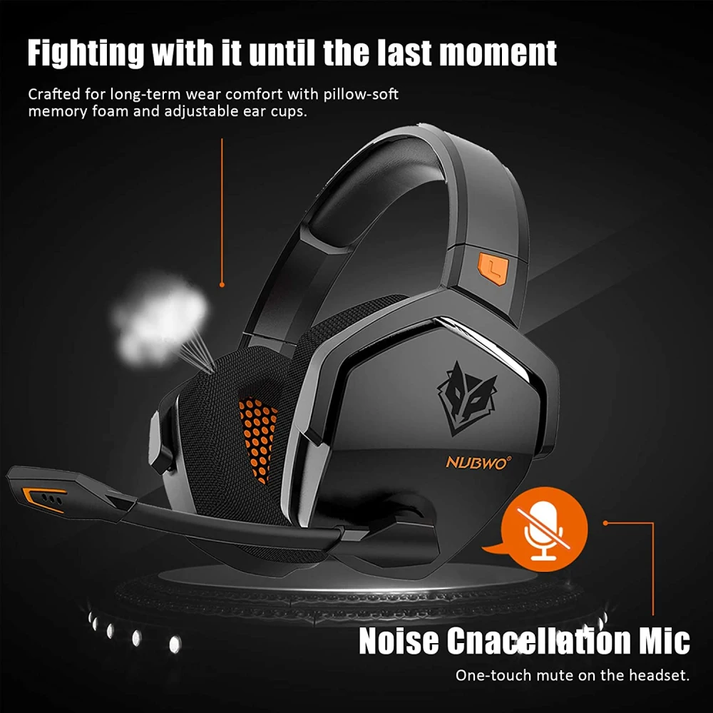 Sport Earphone Noise Reduction 3.5mm Wireless Gaming Headset Bass Stereo Stereo With Mic 2.4g Headphones enlarge