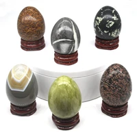 34x46mm egg shaped stone natural gemstone crystals hand polished kegel massage accessory room ornament crafts gifts wholesale
