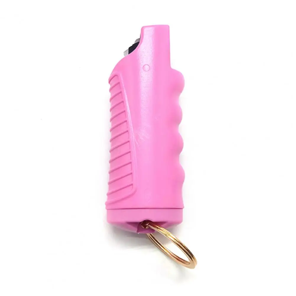 

20ML Spray Key Chain Mini Finger Grip Quick Release Range Self-defense Portable Pepper-spray Housing for Keychain Decoration