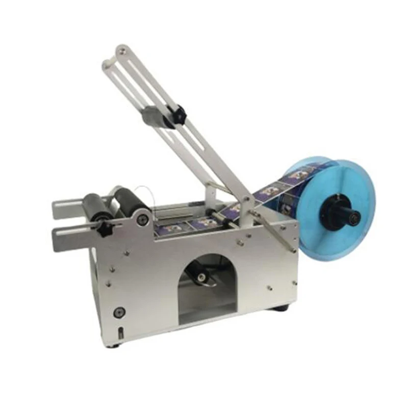 

Semi Automatic Round Bottle Labeling Machine Beer Cans Wine Adhesive Sticker Labeler Dispenser Machine Packing Machine